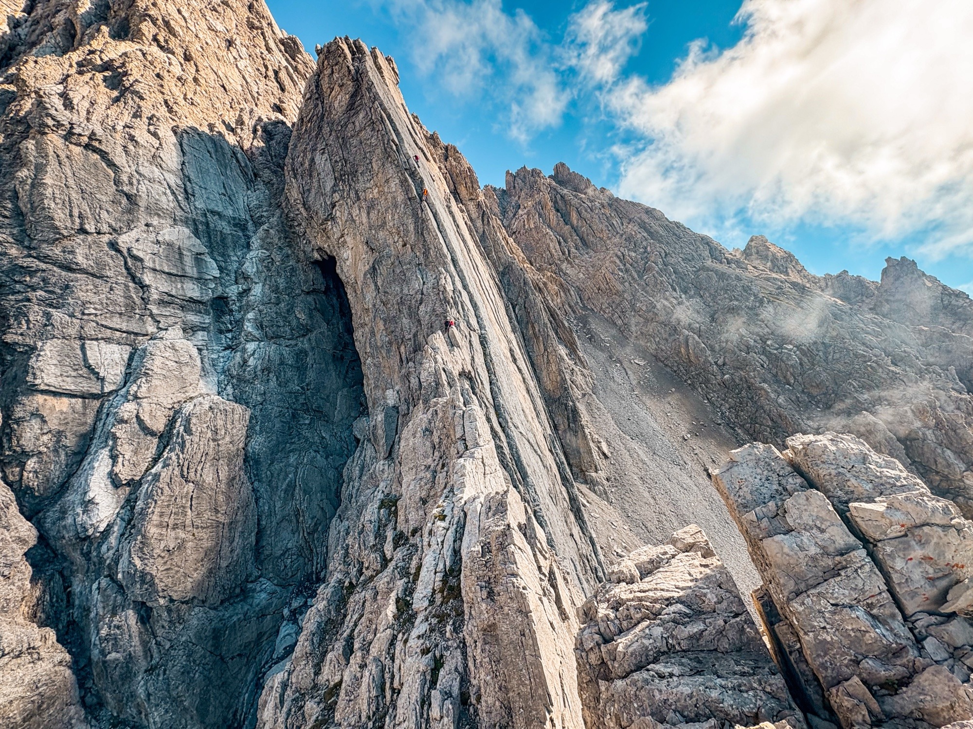 Hintere Platteinspitze (2723m) via Melzergrat & Melzerkante (V-)